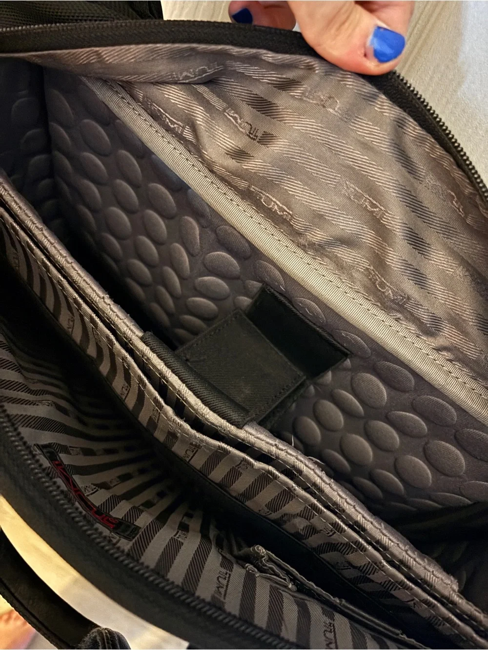 TUMI Alpha Ballistic Laptop Business Briefcase In Black with Laptop Protection